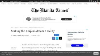 
                            8. Making the Filipino dream a reality | The Manila Times Online
