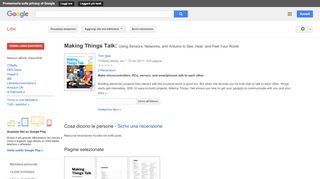 
                            10. Making Things Talk: Using Sensors, Networks, and Arduino to See, ... - Risultati da Google Libri