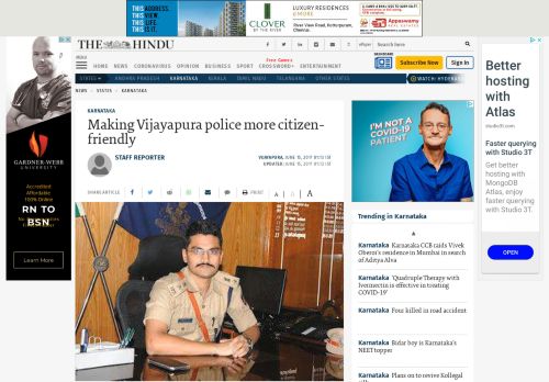 
                            7. Making Vijayapura police more citizen-friendly - The Hindu