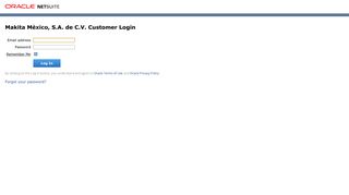 
                            11. Makita Mèxico, S.A. de C.V. Customer Login - NetSuite