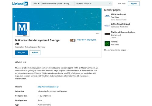 
                            12. Mäklarsamfundet system i Sverige AB | LinkedIn