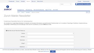 
                            4. Maklernetz-NL anmelden - Newsletter - Zurich