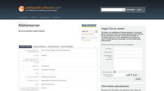 
                            5. Maklerserver - Verzeichnis webbasierter Software, Dienstleister und ...