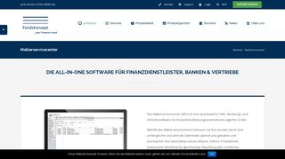 
                            2. Maklerservicecenter - FondsKonzept AG