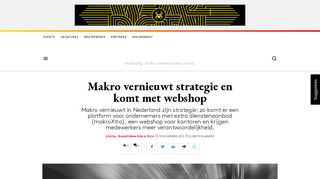 
                            12. Makro vernieuwt strategie en komt met webshop - Adformatie