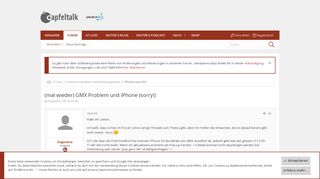 
                            8. (mal wieder) GMX Problem und iPhone (sorry!) | Apfeltalk