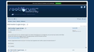 
                            7. Mal wieder Login Script... :) - RootForum