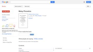 
                            13. Malay Phonetics - Keputusan Buku Google