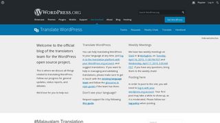 
                            12. Malayalam Translation – Translate WordPress - make WordPress.org