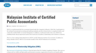 
                            9. Malaysian Institute of Certified Public Accountants | IFAC