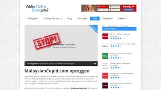 
                            7. MalaysianCupid.com opzeggen - September 2018 - NIEUW!