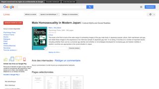 
                            9. Male Homosexuality in Modern Japan: Cultural Myths and Social Realities
