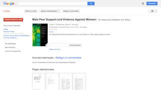 
                            11. Male Peer Support and Violence Against Women: The History and ...