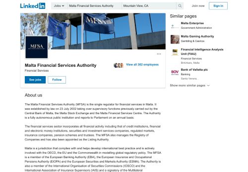 
                            10. Malta Financial Services Authority | LinkedIn