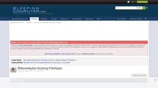 
                            9. Malwarebytes blocking FileHippo - Anti-Virus, Anti-Malware, and ...