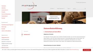 
                            11. mamazone e.V. | Datenschutz