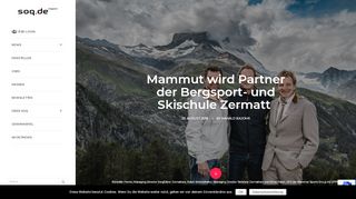 
                            9. Mammut wird Partner der Bergsport- und Skischule Zermatt - Soq.de