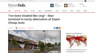 
                            13. Man involved in nasty altercation at Super Cheap Auto - Newshub