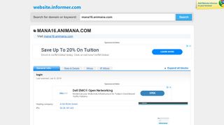 
                            13. mana16.animana.com at Website Informer. login. Visit Mana 16 ...