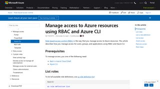 
                            6. Manage access to Azure resources using RBAC and Azure CLI ...