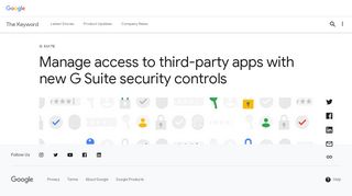 
                            10. Manage access to third-party apps with new G Suite security controls