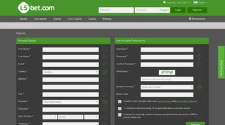 
                            8. Manage account information at LSbet online bookmaker - LSbet.com