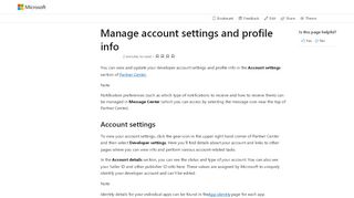 
                            13. Manage account settings and profile info - Windows ... - Microsoft Docs