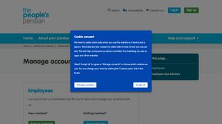 
                            10. Manage account | The People's Pension