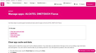 
                            11. Manage apps: ALCATEL ONETOUCH Fierce | T-Mobile Support