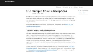 
                            3. Manage Azure subscriptions with Azure PowerShell | Microsoft Docs