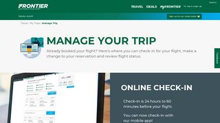 
                            8. Manage Booking | Frontier Airlines