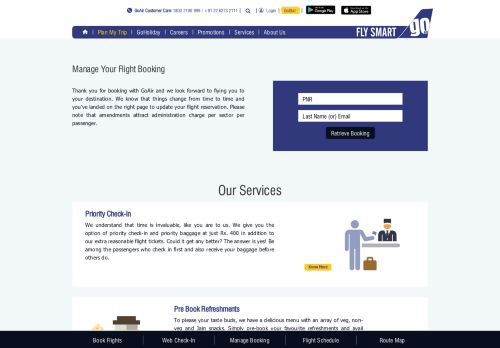 
                            3. Manage Booking, Online Flight Booking - GoAir