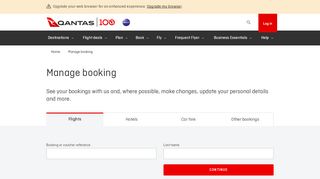 
                            5. Manage booking | Qantas GB