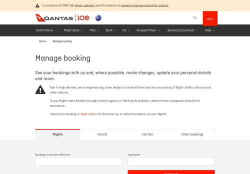 
                            7. Manage booking | Qantas US