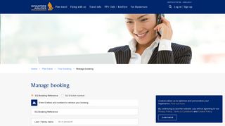 
                            6. Manage booking - Singapore Airlines