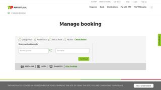 
                            9. Manage booking | TAP Air Portugal