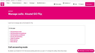 
                            12. Manage calls: Alcatel GO Flip | T-Mobile Support
