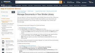 
                            1. Manage Documents in Your Kindle Library - Amazon.com