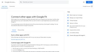 
                            3. Manage Google Fit settings - Android - Google Account Help