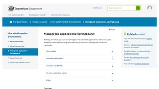 
                            10. Manage job applications (Springboard) | For government ...