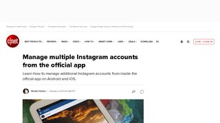 
                            13. Manage multiple Instagram accounts from the official app - CNET