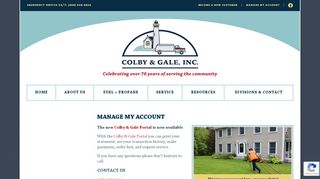 
                            13. Manage My Account - Colby & Gale, Inc.