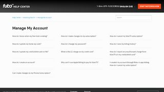 
                            3. Manage My Account - fuboTV Help Center