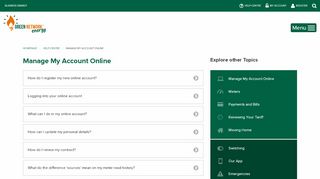 
                            5. Manage My Account Online | Green Network Energy UK