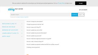 
                            5. Manage my account - Sling help - Sling TV
