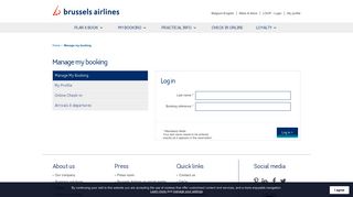 
                            1. Manage my booking | Brussels Airlines