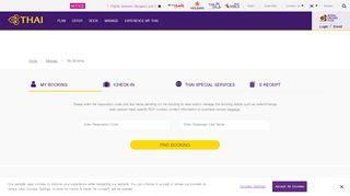 
                            6. Manage My Booking | Online Check In | Thai Airways - Thailand