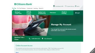 
                            13. Manage My Credit Card Account | Citizens Bank