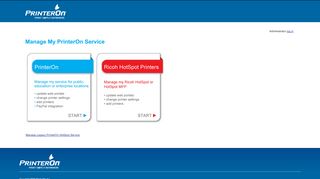 
                            3. Manage My PrinterOn Service