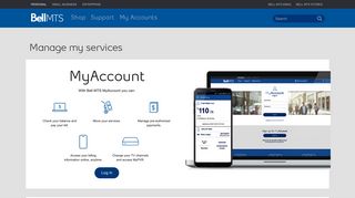 
                            9. Manage my services | MTS - Bell MTS